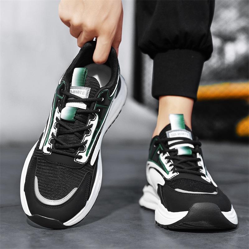 Модная повседневная обувь для мужчин, дышащие уличные прогулочные кроссовки, новые массивные спортивные кроссовки для бега, баскетбола, мужские кроссовки