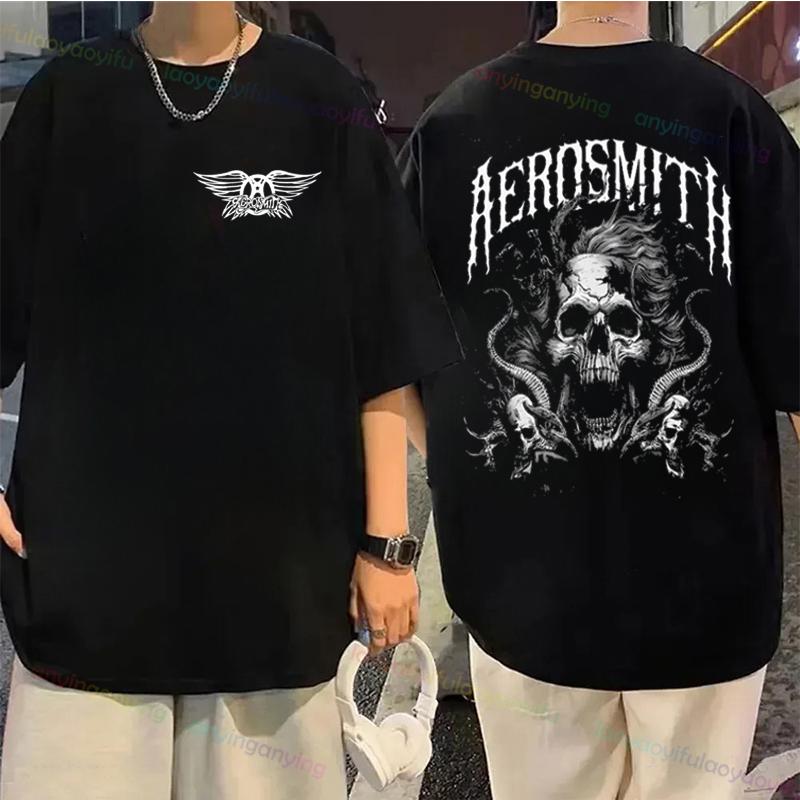Aerosmith Dream On Cat Rock Unisexs Band Tshirt Fashion New Short Sleeve O Neck Tee Camisetas Hombre Unisex Top