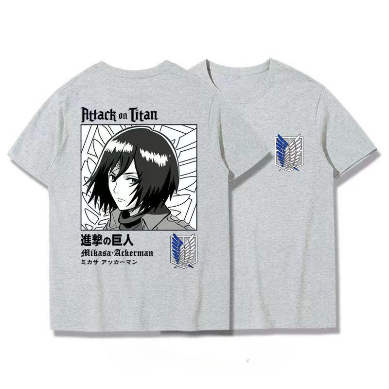 Japanese Anime T Shirt Scouting Legion Clothes Shingeki No Kyojin Tee Shirt Attack On Titan Giant Short-sleeve T-shir Men Women
