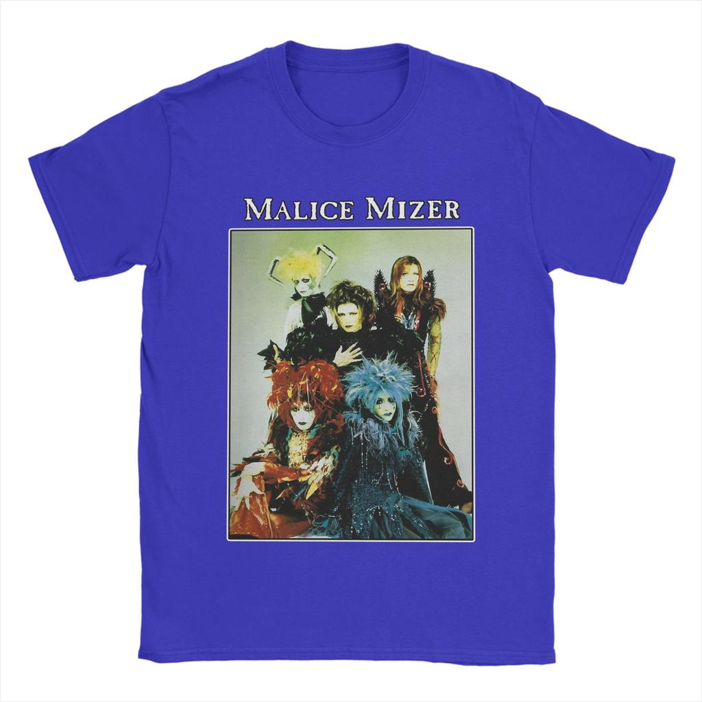 MALICE MIZER Футболка Мужская Хлопок Сумасшедшие Футболки Круглый Вырез Футболка с Логотипом Группы Эпохи Короткий Рукав Одежда Подарок на День Рождения