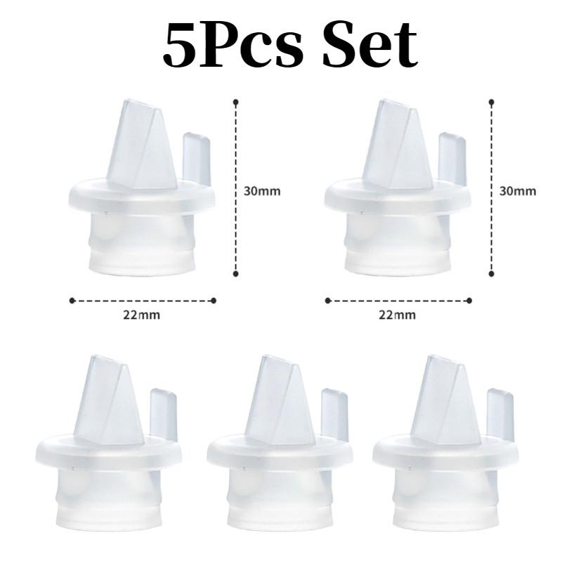 Набор из 5 силиконовых клапанов-носиков для замены деталей молокоотсоса, соска для кормления младенцев