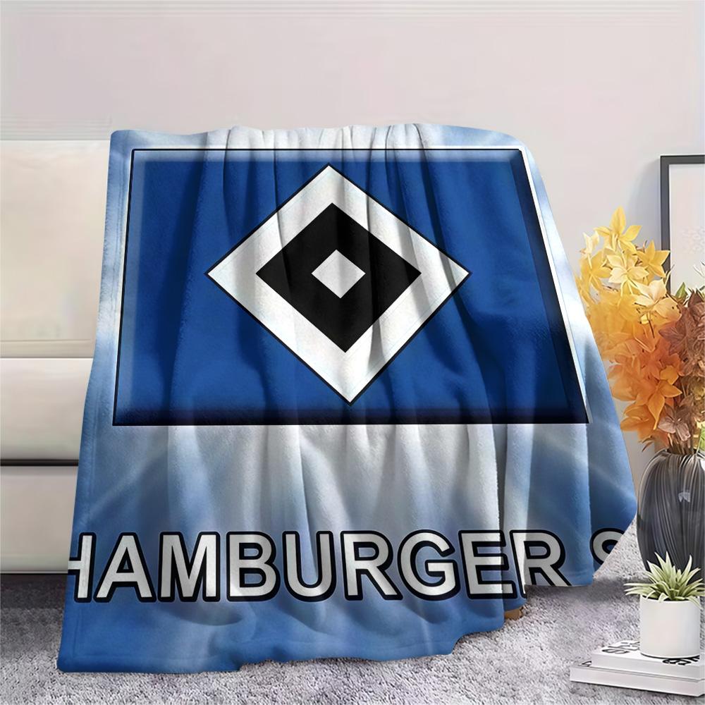 Hamburger SV Print FlAannel Blanket, High quality Comfortable for All Seasons, Home Decor, Warmth and Comfort