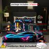 Home Textiles Polyester Duvet Cover Cool Colorful Sports Car 3D Cartoon Printed Quilt Cover Luxury High Quality Soft Bedding Set