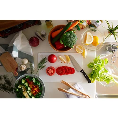 R(R) Silicone Cutting Board, Lightweight and Compact, Floating Storage, SM-812 Silicone Cutting Board, Medium, Light Gray