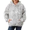 Y2K American Street Hoodie Casual Sweatshirt Letter Patch Jacket Trendy Top Teens