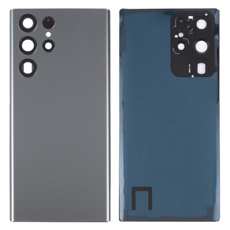 Для Samsung Galaxy S22 Ultra 5G S908 Запасной корпус аккумулятора с клейкой наклейкой+крышка объектива (без логотипа)