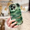 Phone Case: 2D flat design suitable for iPhone 18 17 16 15 14 13 Pro film protective case, couple style, gilded waves, Christmas and Halloween gifts
