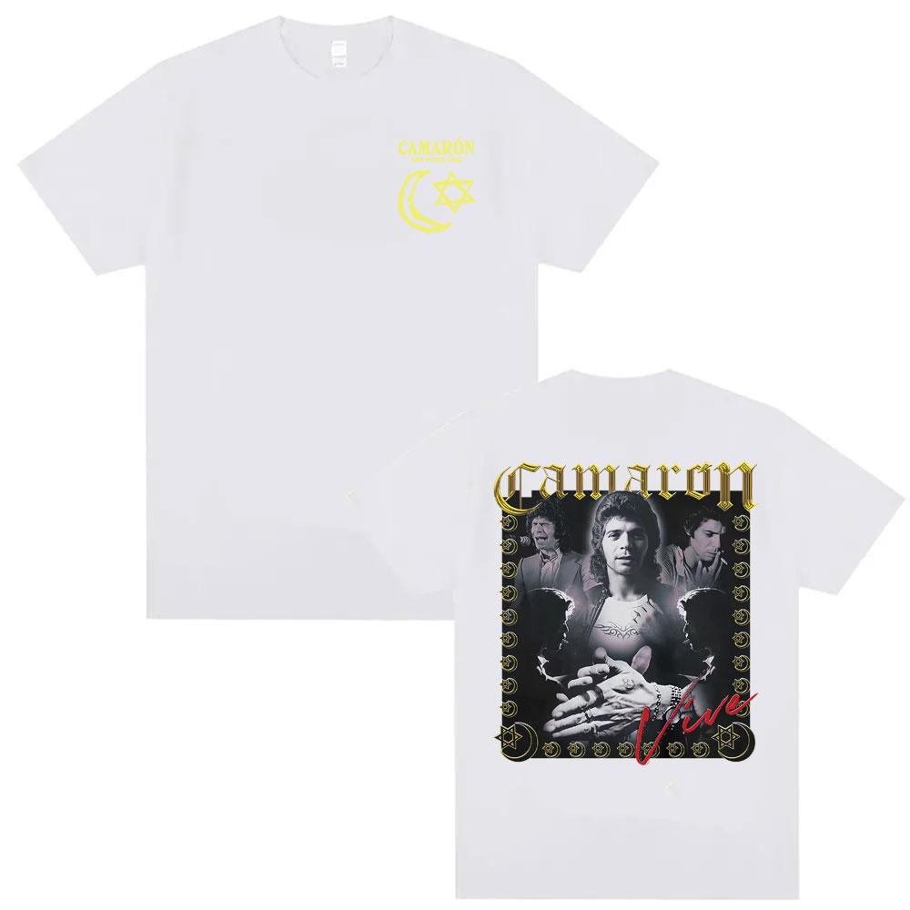 Rock Camaron De La Isla Album Tour Merch T Shirt Mens Clothing Harajuku Vintage Summer T Shirts High Quality Oversized Tshirts