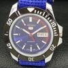 Seiko 5 АВТОМАТИЧЕСКИХ МУЖСКИХ ЯПОНИЯ 6309A ВОССТАНОВЛЕННЫЕ СИНЕГО ЦВЕТА НАРУЧНЫЕ ЧАСЫ a426515-2
