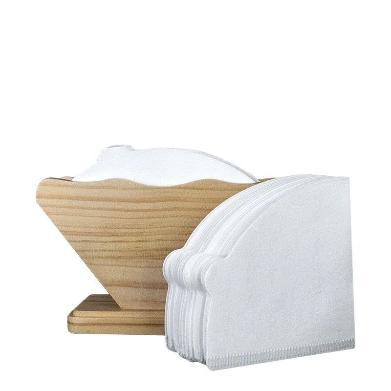 Фильтровальная бумага для кофе, одноразовые фильтры для заваривания кофе, натуральные бамбуковые волокна, 100 шт., для бариста, заваривания кофе