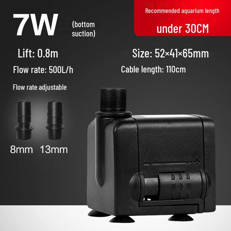Мини-тихий погружной насос для аквариума с золотыми рыбками, для каменистого водопада, фонтана и циркуляционного фильтра.