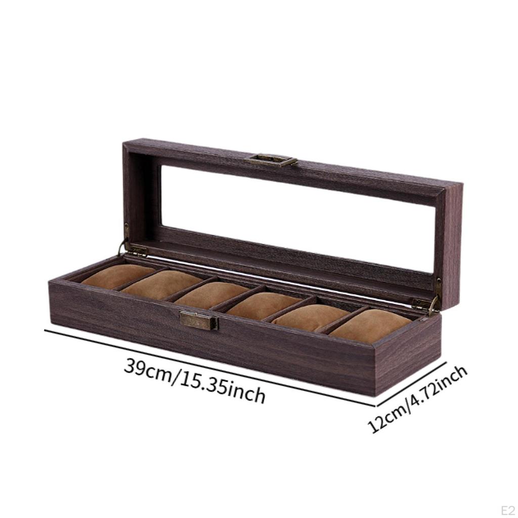 Watch Storage Box Organizer for Men Women Portable Home Decoration Protection Clear Top