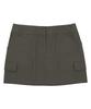 Deliscent Two-Pocket Low Mini Skirt [Charcoal]