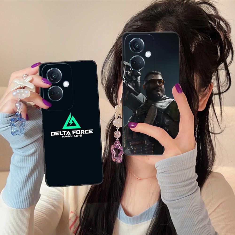 Игровой чехол Delta Force из матового ТПУ для мобильного телефона OPPO Reno 14 13 12 11 10 9 8 7 6 5 F T Pro 5G, цветная печать