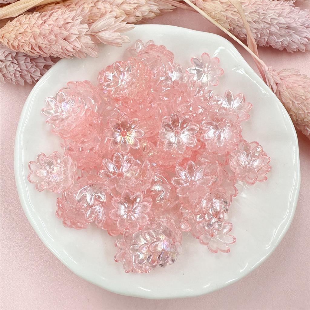 Товары для домашней вечеринки Акриловые бусины 100 шт. Для изготовления ювелирных изделий Ручная работа DIY Распорные бусины для браслета Ожерелье Форма подсолнуха 9,5 мм