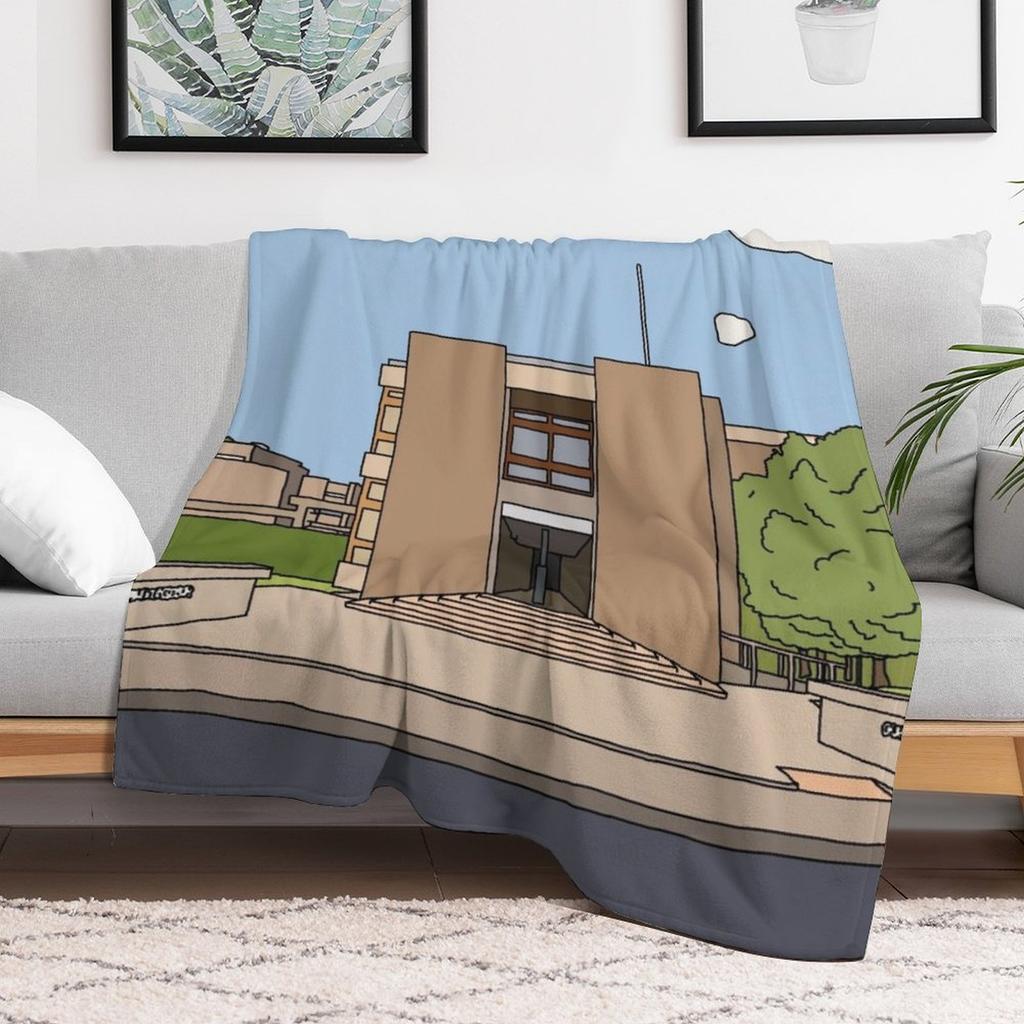 Churchill College Strugletown Cambridge struggles Throw Blanket Multi Use Warm Blanket for Living Room Bedroom