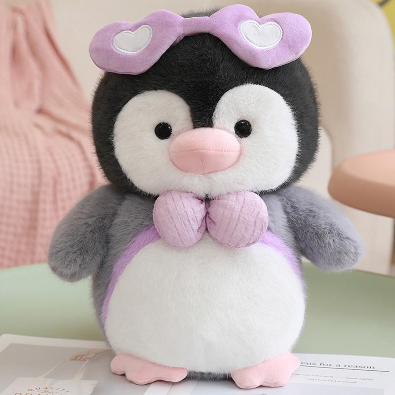Новая плюшевая игрушка Пингвин Обнимает Рыбу Мягкая набивная игрушка Пингвин Каваи Плюш Декор комнаты Подарок на день рождения