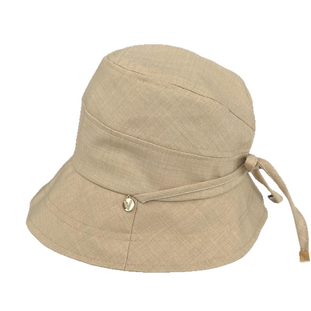 Summer fashion big edge bucket hat women foldable breathable visor simple plain bucket hat