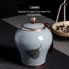 Керамическая банка для хранения чая, обожженная в печи Ге
