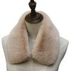 Imitation Rabbit Hair Scarf Women Furry Collar Shawl Solid Color Winter Detachable Fuzzy Fake Collar Wrap Vintage Scarf