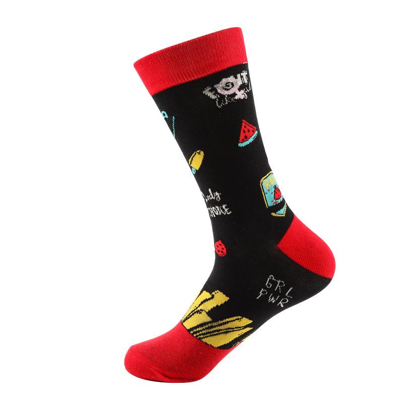 Женские осенне-зимние уличные хлопковые носки-гольфы с индивидуальным дизайном