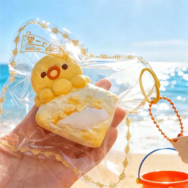 Игрушка-сквиш Fun Силиконовая серия в островном стиле Зажимать морепродукты Игрушка-антистресс Медленно поднимающаяся Игрушка-фиджет Сенсорная игрушка для снятия тревоги Концентрации