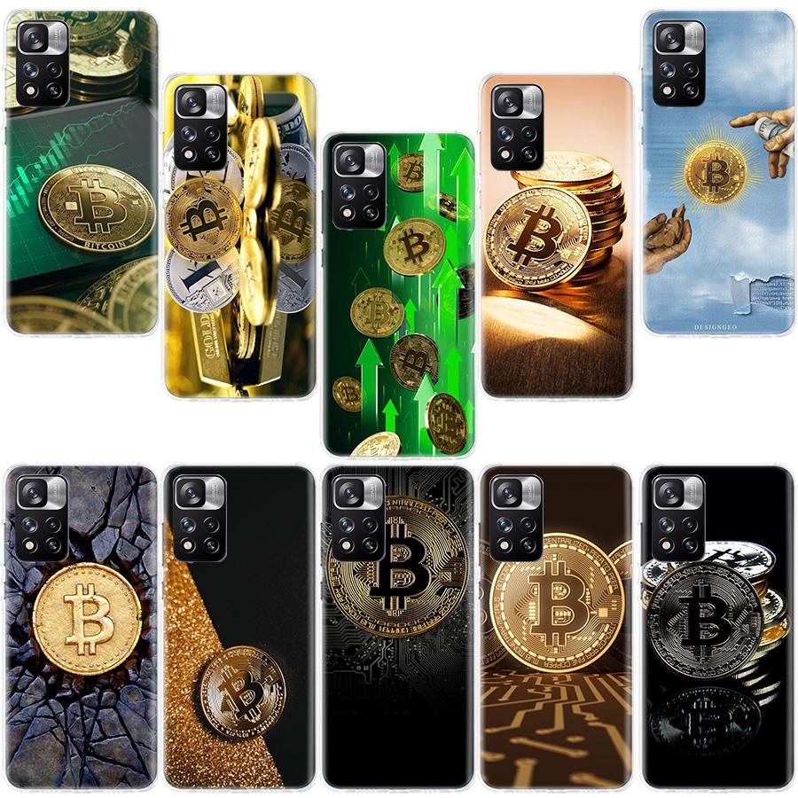 Virtual currency bitcoin Phone Case For Xiaomi Redmi Note 14 13 Pro Plus 5G Cover 13C 14C 12 12C 9 9T 9C 10 10C 8 7 6 10A 9A Pro