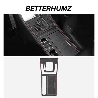 Betterhumz Для Volkswagen Passat 2011-2015 Сделано из алькантары Накладки на отделку рычага переключения передач центральной консоли Аксессуары для интерьера автомобиля