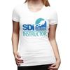Футболка SDI Scuba Diving International для женщин с круглым вырезом Уличная одежда Футболки Женские футболки Короткая летняя одежда Топы
