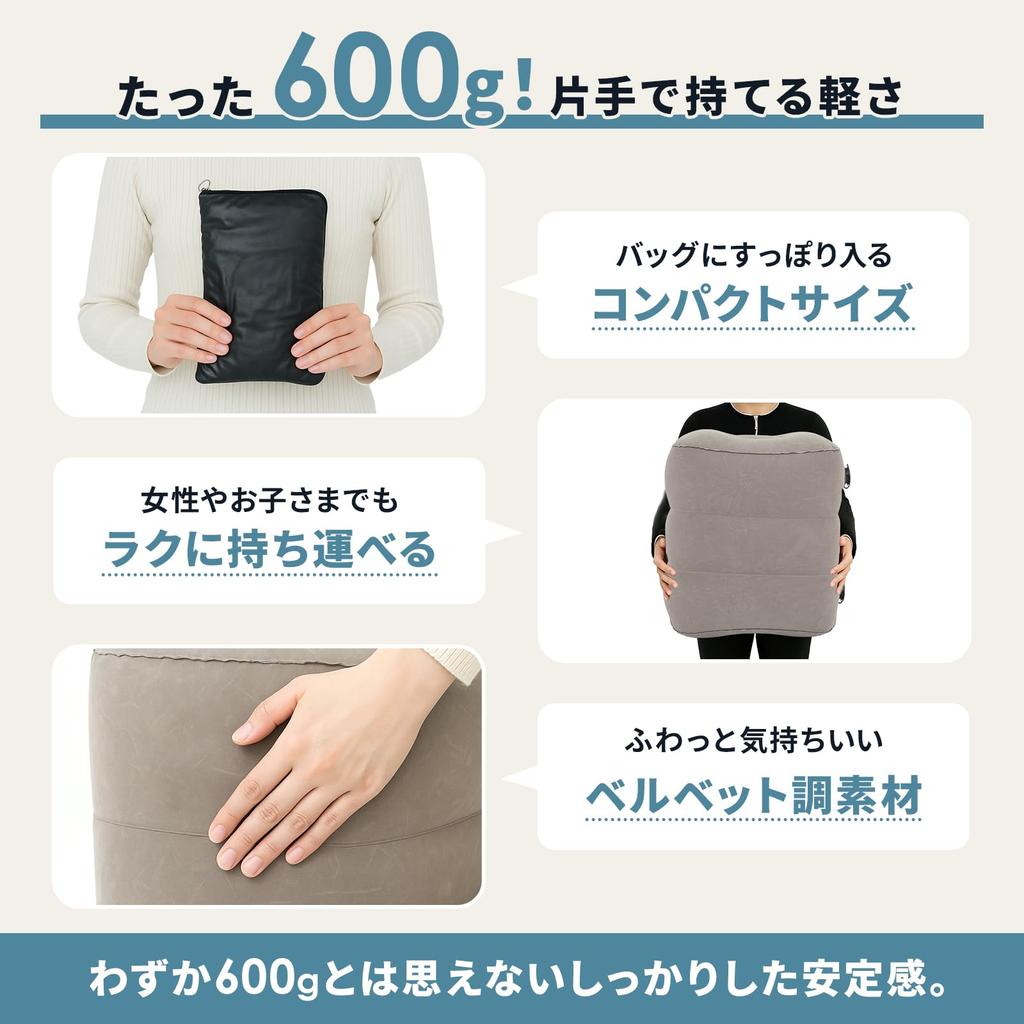 Adelphos Подставка для ног для ночных и подстольных столов Без насоса Быстрая накачка 3 высоты с клапаном предотвращения обратного потока и большой емкости Накачка Самолеты,