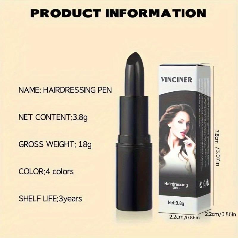 Одноразовая краска для волос в карандаше, закрашивает седину, временная краска для волос, питает волосы, необходимая вещь для свиданий, встреч и т. д.