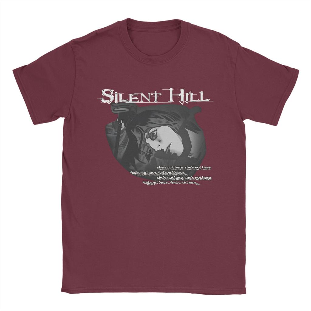 Винтажная футболка Silent Hill из чистого хлопка, новинка, футболка унисекс, летняя, эстетичная, на заказ, DIY, топ с коротким рукавом