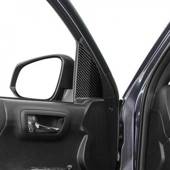 For Toyota Tacoma 2016- Carbon Fiber Interior Door A-pillar Cover Trim