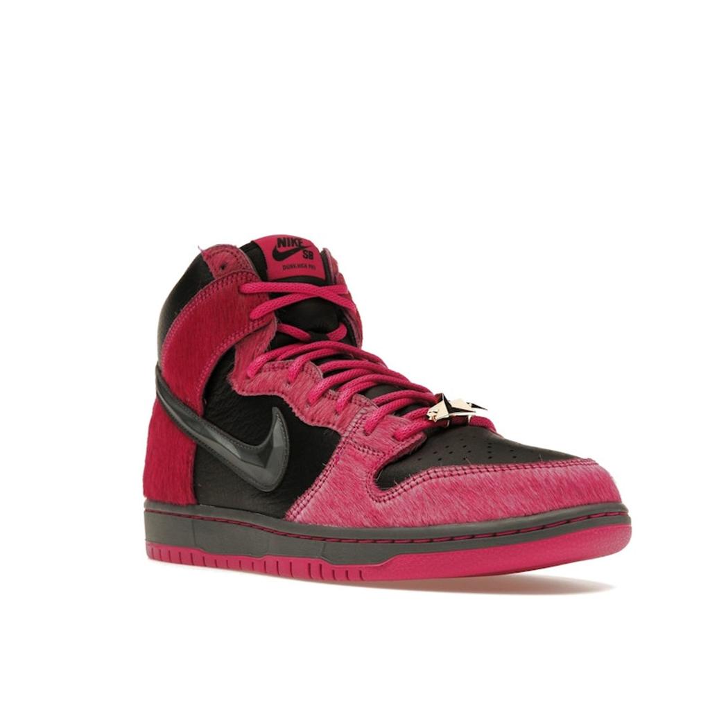 Run The Jewels X Nike Dunk High SB 4/20 Unisex Sneakers Pink Active-Pink Black DX4356-600