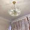 Light Luxury Dining Room Chandelier Lighting Crystal Retro Creative Personalized Petal Living Room Bedroom Light