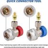 2PCS Superior Efficiency R134A Refrigerant Adapter And Hose Fittings, Automotive A/C High/Low Pressure Couplers For Maintenance And Refill