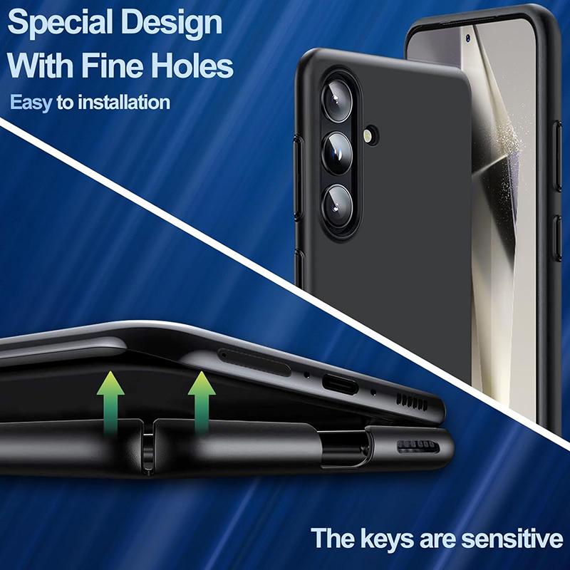 Ультратонкий матовый жесткий чехол из ПК для Samsung Galaxy S25 Edge S24 S23 S22 S21 FE Ultra Plus Роскошный матовый чехол для Samsung S25 +