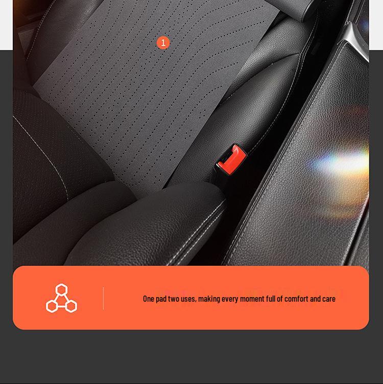 Подушка для ног из пены с эффектом памяти для автомобильного сиденья: Износостойкая замшевая подставка для ног для снятия давления