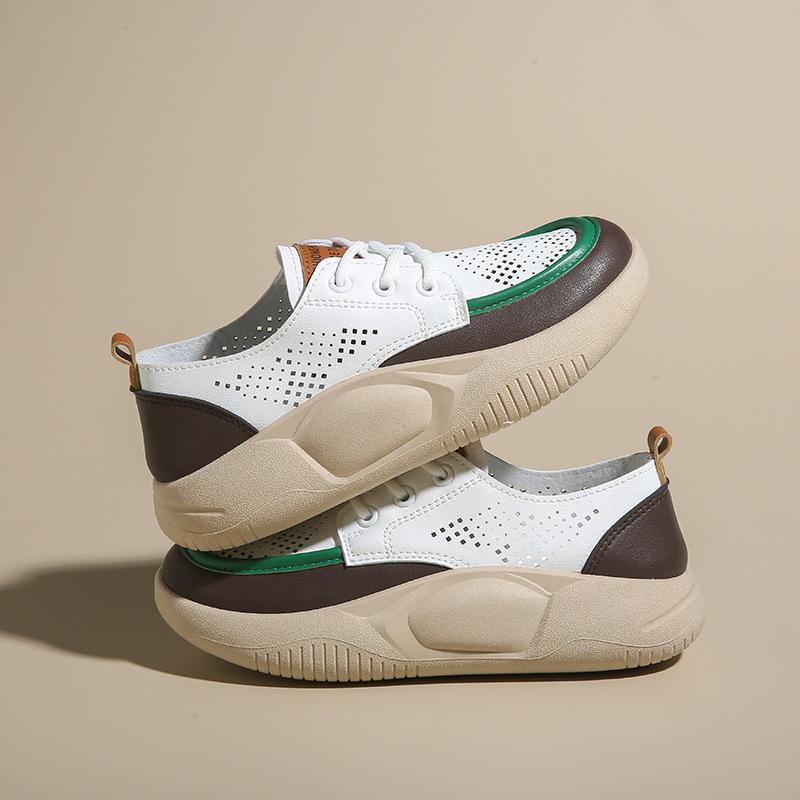 Fashion Summer 2024 New Women Shoes Fashion Thick Sole Mixed Colors Casual Shoes for Women Mesh Breathable Anti Slip Sneakers Women