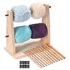 Manual Wool Storage Rack Vertical Rotating Yarn Ball Stand Easy Assembly Thread Holder  DIY Craft