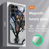 Красивый горячий чехол для телефона с дизайном дерева для Samsung S26 S25 S24 S23 S22 S21 S20 Plus Ultra, стеклянный магнитный чехол