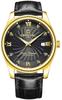 Carnival 8671G Mechanical Watch Date Calendar [CARNIVAL] Men's (Black/Gold/Black Leather) [Item]