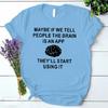 Brain Is An App Футболки Женские забавные футболки Harajuku Модная одежда Женские повседневные футболки Корейская винтажная уличная одежда Y2k Топы 90-х