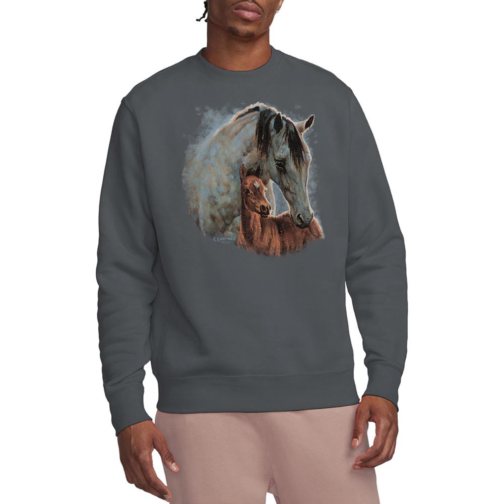 Twin Peaks Unisex Adult Wild Wings Horse Sweatshirt