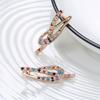 Luxury Drop Earrings With Multi Color Zircon Statement Women's Wedding Party Jewelry