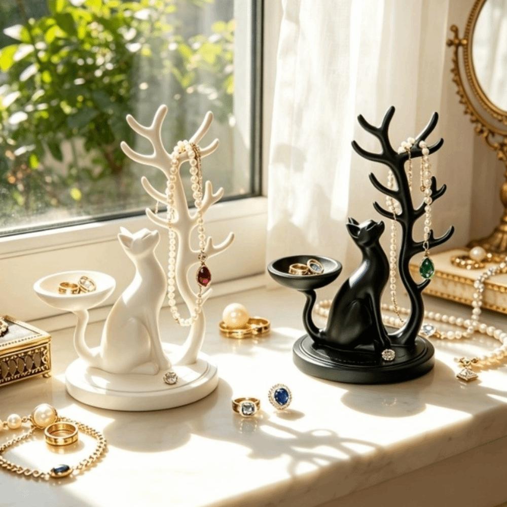 3D Printed Tree Shaped Jewelry Stand Multifunctional Storage Holder for Lovers, Or Oneself