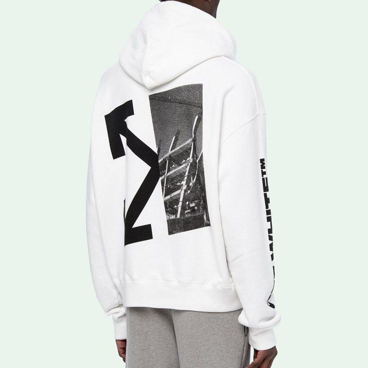 OFF WHITE Худи с разрезанными стрелами OMBB037E19D250100110