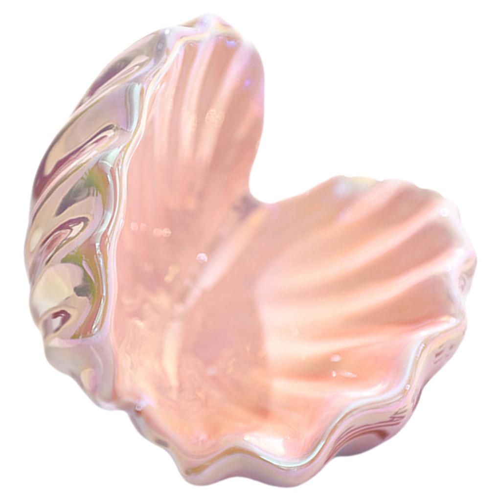 Delicate Ceramic Seashell Jewelry Tray Decorative Ring Holder Organizer For Bathroom Bedroom Dresser Home Decor
