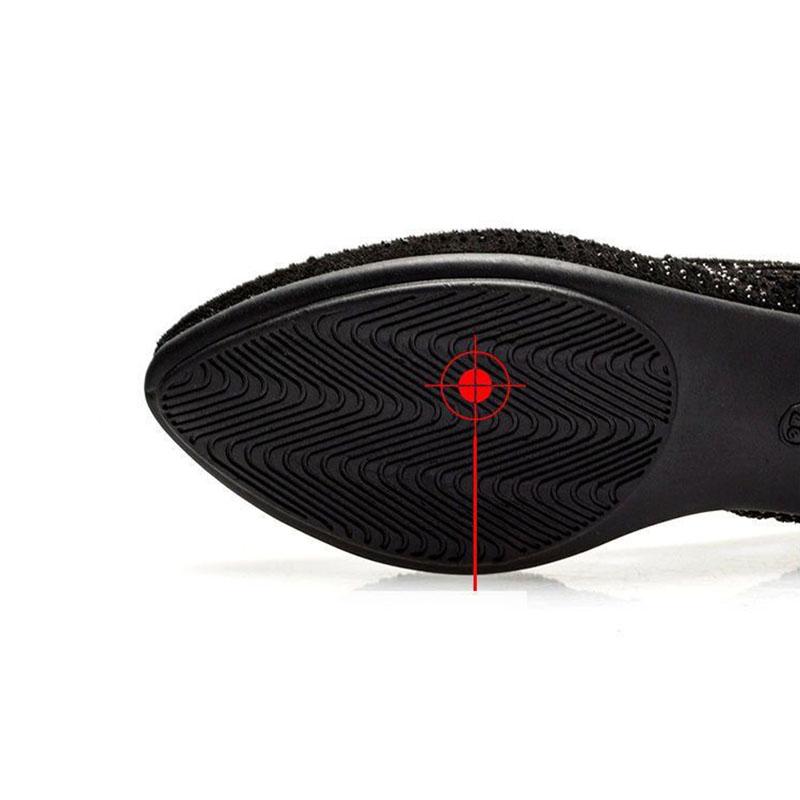 Женские сандалии, сетка, полый дизайн, украшения со стразами, женские сандалии из мягкой кожи, противоскользящая мягкая подошва, дышащие туфли на высоком каблуке для поездок на работу