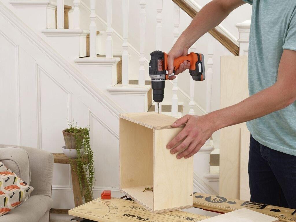 Аккумуляторная ударная дрель Black & Decker BDCHD12S1-XJ